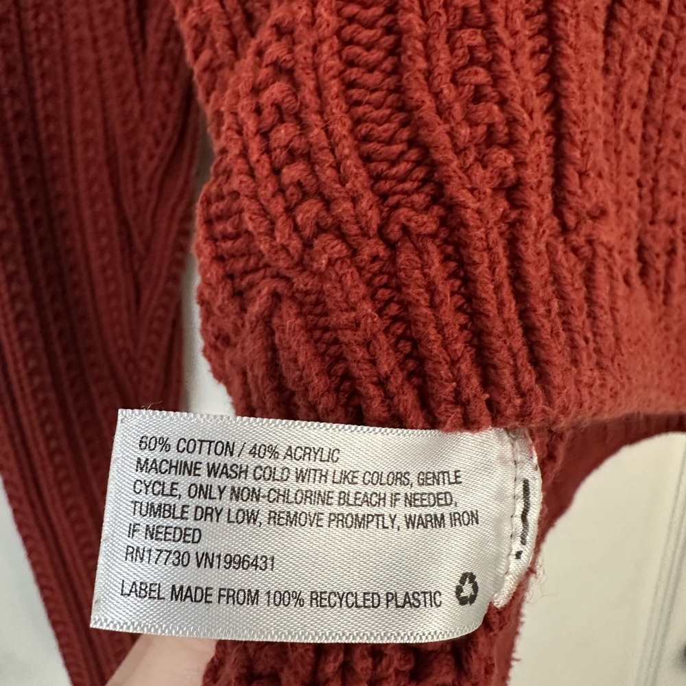 Universal Thread Rich Red Ribbed Sweater - Picture 4 of 4